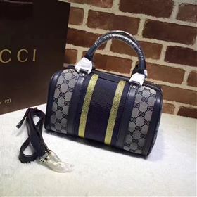 Replica Gucci GG boston handbag gray black v bag 6369 [GG123a] 21500 : Purse Valley,Designer Replica Handbags,Premium Replica Handbags at PurseValley