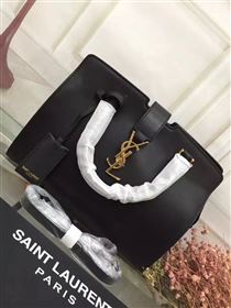 Replica YSL cabas shoulder black leather smooth bag 4726 [YSL24a] 22500 : Purse Valley,Designer Replica Handbags,Premium Replica Handbags at PurseValley