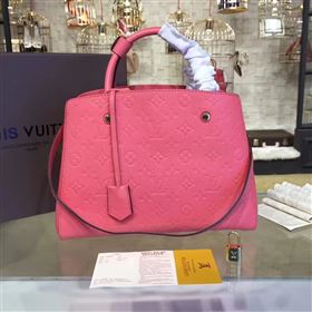 Replica LV Louis Vuitton Montaigne Handbag Monogram Real Leather Tote Bag Pink M41048 6786 [LV1461] 39900 : Purse Valley,Designer Replica Handbags,Premium Replica Handbags at PurseValley