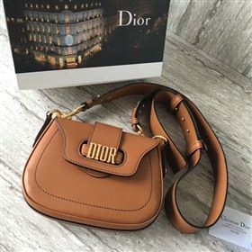 Replica Christin Dior Calfskin Leather Shoulder Bag A0651 Brown [A0651 20170728] 34900 : Purse Valley,Designer Replica Handbags,Premium Replica Handbags at PurseValley