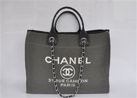 Replica Chanel 68046 large canvas shopping tote handbag gray bag 5643 [chanel31a] 18500 : Purse Valley,Designer Replica Handbags,Premium Replica Handbags at PurseValley