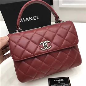 Replica Chanel lambskin sandwich flap handbag wine bag 6182 [chanel592a] 36000 : Purse Valley,Designer Replica Handbags,Premium Replica Handbags at PurseValley