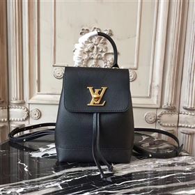 Replica M54573 LV Louis Vuitton Lockme Mini Backpack Bag Real Leather Handbag Black 6693 [LV1368] 35900 : Purse Valley,Designer Replica Handbags,Premium Replica Handbags at PurseValley
