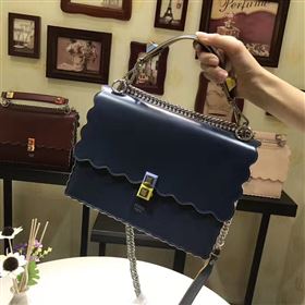 Replica Fendi medium kan I navy v hardware silver bag 5558 [fendi114a] 41000 : Purse Valley,Designer Replica Handbags,Premium Replica Handbags at PurseValley