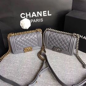 Replica Boy Chanel Flap Shoulder Bag Sheepskin Leather A67085 Grey [A67085 20171116] 27900 : Purse Valley,Designer Replica Handbags,Premium Replica Handbags at PurseValley