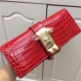 Replica Hermes large crocodile clutch red bag 5075 [hermes77a] 25000 : Purse Valley,Designer Replica Handbags,Premium Replica Handbags at PurseValley
