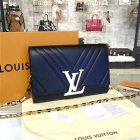 Replica LV Louis Vuitton Chain Louise Handbag Real Leather Shoulder Bag Black M54230 6783 [LV1458] 35900 : Purse Valley,Designer Replica Handbags,Premium Replica Handbags at PurseValley