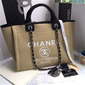 Replica Chanel 68046 large canvas shopping tote handbag apricot bag 5663 [chanel51a] 18500 : Purse Valley,Designer Replica Handbags,Premium Replica Handbags at PurseValley