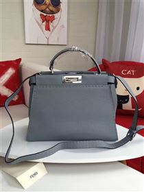 Replica Fendi large peekaboo gray leather grain bag 5524 [fendi79a] 44000 : Purse Valley,Designer Replica Handbags,Premium Replica Handbags at PurseValley