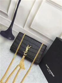 Replica YSL black Tassel clutch crocodile bag 4813 [YSL112a] 21000 : Purse Valley,Designer Replica Handbags,Premium Replica Handbags at PurseValley