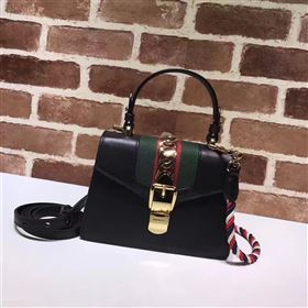 Replica Gucci mini Sylvie top black handle bag 6421 [GG175a] 33000 : Purse Valley,Designer Replica Handbags,Premium Replica Handbags at PurseValley