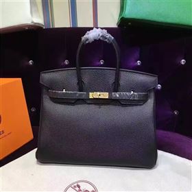 Replica Hermes grain Birkin black bag 5292 [hermes428a] 25000 : Purse Valley,Designer Replica Handbags,Premium Replica Handbags at PurseValley