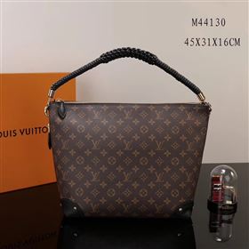Replica LV Louis Vuitton Monogram Triangle Softy Handbag M44130 Bag Brown [LV1130] 33900 : Purse Valley,Designer Replica Handbags,Premium Replica Handbags at PurseValley