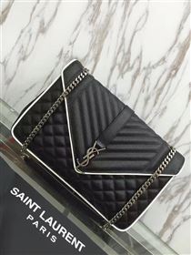 Replica YSL new large flap black shoulder bag 4784 [YSL83a] 24000 : Purse Valley,Designer Replica Handbags,Premium Replica Handbags at PurseValley