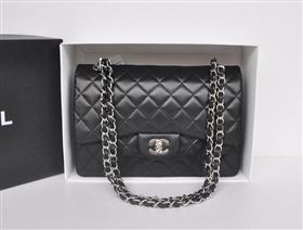 Replica Chanel A36097 large lambskin classic flap handbag black bag 5724 [chanel133a] 36000 : Purse Valley,Designer Replica Handbags,Premium Replica Handbags at PurseValley
