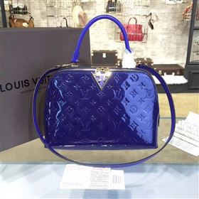 Replica Louis Vuitton LV Melrose Handbag Monogram Patent Leather Bag Blue M42694 7002 [LV1677] 39900 : Purse Valley,Designer Replica Handbags,Premium Replica Handbags at PurseValley