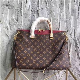Replica LV Louis Vuitton Pallas Tote Handbag Monogram Shoulder Bag Maroon M40906 6817 [LV1492] 29900 : Purse Valley,Designer Replica Handbags,Premium Replica Handbags at PurseValley