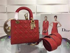 Replica Dior Lady Dior Bag Original Sheeepskin Leather CD3892 Red [CD3892 20171019] 41900 : Purse Valley,Designer Replica Handbags,Premium Replica Handbags at PurseValley