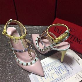 Replica Valentino sandals heels pink stud shoes 4033 [shoes113a] 11000 : Purse Valley,Designer Replica Handbags,Premium Replica Handbags at PurseValley