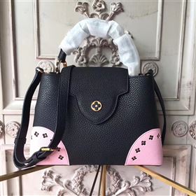 Replica M54582 Louis Vuitton LV Capucines PM Handbag Real Leather Shoulder Bag Black 6961 [LV1636] 49900 : Purse Valley,Designer Replica Handbags,Premium Replica Handbags at PurseValley