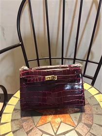 Replica Hermes mini 22cm crocodile wine Kelly bag 5222 [hermes301a] 25000 : Purse Valley,Designer Replica Handbags,Premium Replica Handbags at PurseValley