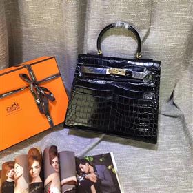 Replica Hermes crocodile black Kelly bags 5236 [hermes315a] 29500 : Purse Valley,Designer Replica Handbags,Premium Replica Handbags at PurseValley
