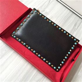 Replica Valentino large black clutch bag 4995 [VALENTINO122a] 21500 : Purse Valley,Designer Replica Handbags,Premium Replica Handbags at PurseValley