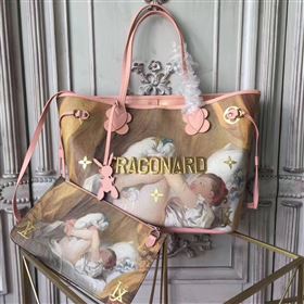 Replica replica Louis Vuitton LV Masters Neverfull MM Handbag Monogram Fragonard Bag M43319 [LV1748] 42500 : Purse Valley,Designer Replica Handbags,Premium Replica Handbags at PurseValley