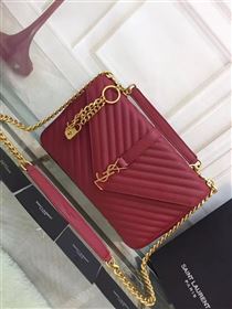 Replica YSL large red leather shoulder College bag 4710 [YSL8a] 24000 : Purse Valley,Designer Replica Handbags,Premium Replica Handbags at PurseValley