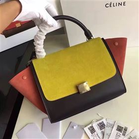 Replica Celine tri colors suede yellow Trapeze tan bag 4485 [celine18a] 50500 : Purse Valley,Designer Replica Handbags,Premium Replica Handbags at PurseValley