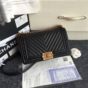 Replica Boy Chanel Flap Bag Original Chevron Leather A67086 Black [A67086 20171215] 33900 : Purse Valley,Designer Replica Handbags,Premium Replica Handbags at PurseValley