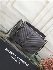 Replica YSL gray small shoulder College bag 4723 [YSL21a] 22500 : Purse Valley,Designer Replica Handbags,Premium Replica Handbags at PurseValley