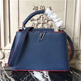 Replica LV Louis Vuitton Capucines BB Bag Real Leather Shoulder Handbag M94755 Blue 6843 [LV1518] 49900 : Purse Valley,Designer Replica Handbags,Premium Replica Handbags at PurseValley