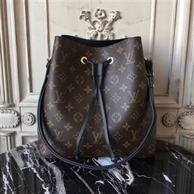 Replica M44020 LV Louis Vuitton Monogram Neonoe Bucket Bag Handbag Black 6733 [LV1408] 29900 : Purse Valley,Designer Replica Handbags,Premium Replica Handbags at PurseValley