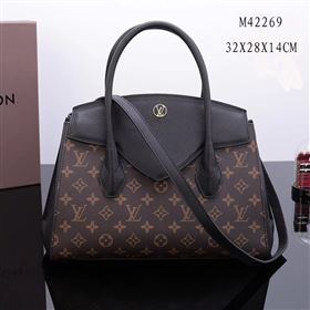 Replica LV Louis Vuitton Monogram Brittany Handbag M42269 Leather Bag Black [LV1134] 38900 : Purse Valley,Designer Replica Handbags,Premium Replica Handbags at PurseValley