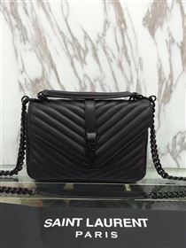 Replica YSL real leather black small shoulder College bag 4707 [YSL5a] 22500 : Purse Valley,Designer Replica Handbags,Premium Replica Handbags at PurseValley