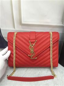 Replica YSL Small red College leather bag 4761 [YSL60a] 21000 : Purse Valley,Designer Replica Handbags,Premium Replica Handbags at PurseValley
