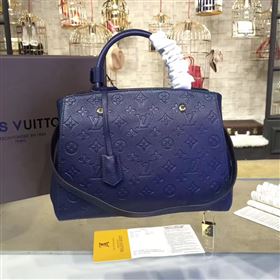 Replica LV Louis Vuitton Montaigne Handbag Monogram Leather Tote Bag Dark Blue M41048 6793 [LV1468] 39900 : Purse Valley,Designer Replica Handbags,Premium Replica Handbags at PurseValley