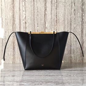 Replica Celine Cabas Clasp Bag Smooth calfskin C90056 Black [C90056 20170822] 36900 : Purse Valley,Designer Replica Handbags,Premium Replica Handbags at PurseValley