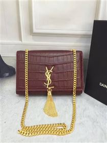 Replica YSL Tassel crocodile wine clutch bag 4815 [YSL114a] 21000 : Purse Valley,Designer Replica Handbags,Premium Replica Handbags at PurseValley