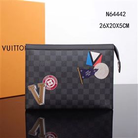 Replica Men LV Louis Vuitton N64442 Pochette Voyage Clutch Handbag Damier League Bag Gray [LV1183] 15900 : Purse Valley,Designer Replica Handbags,Premium Replica Handbags at PurseValley