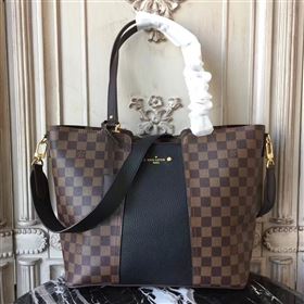 Replica N44023 LV Louis Vuitton Monogram Jersey Bag Zipper Tote Leather Handbag Black 6680 [LV1355] 33900 : Purse Valley,Designer Replica Handbags,Premium Replica Handbags at PurseValley
