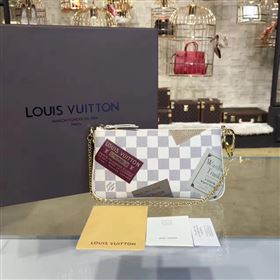 Replica Louis Vuitton LV Pochette Milla Chain Bag Damier Handbag White N63078 7028 [LV1703] 13500 : Purse Valley,Designer Replica Handbags,Premium Replica Handbags at PurseValley