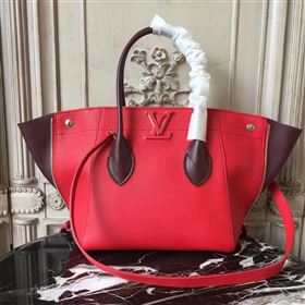 Replica M54844 LV Louis Vuitton Freedom Tote Bag Zipper Real leather Handbag Red 6729 [LV1404] 39900 : Purse Valley,Designer Replica Handbags,Premium Replica Handbags at PurseValley