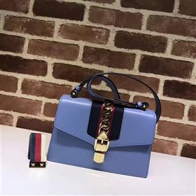 Replica Gucci Sylvie light shoulder blue bag 6528 [GG282a] 33000 : Purse Valley,Designer Replica Handbags,Premium Replica Handbags at PurseValley