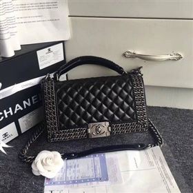 Replica Boy Chanel Flap Shoulder Bag Sheepskin Leather A67086B Black [A67086 20171215] 33900 : Purse Valley,Designer Replica Handbags,Premium Replica Handbags at PurseValley