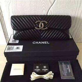 Replica Chanel A94344 deerskin large black handbag clutch bag 6014 [chanel424a] 29500 : Purse Valley,Designer Replica Handbags,Premium Replica Handbags at PurseValley