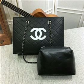 Replica 2017 Chanel Calfskin Leather Tote Bag 8809A Black [8809A 20171018] 22900 : Purse Valley,Designer Replica Handbags,Premium Replica Handbags at PurseValley