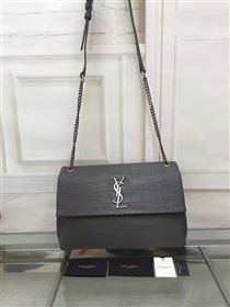 Replica YSL gray shoulder college flap bag 4805 [YSL104a] 22500 : Purse Valley,Designer Replica Handbags,Premium Replica Handbags at PurseValley