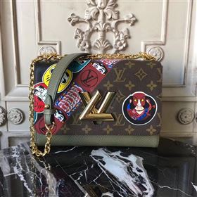 Replica M43497 LV Louis Vuitton Twist MM Handbag Monogram KabUSAi Shoulder Bag Brown 6897 [LV1572] 39900 : Purse Valley,Designer Replica Handbags,Premium Replica Handbags at PurseValley